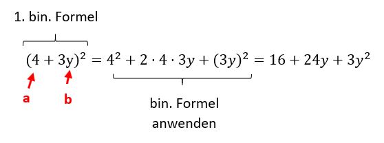 1. binomische Formel